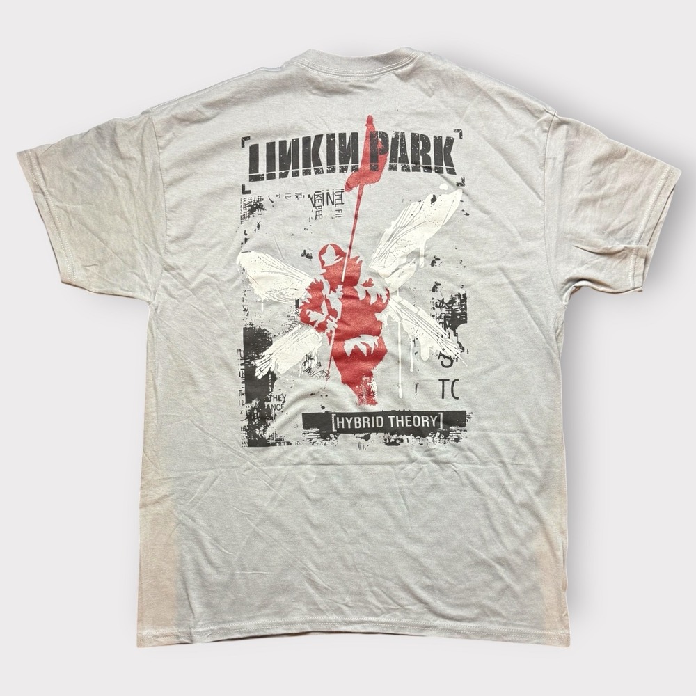 Linkin Park Hybrid Theory Graphic T-Shirt Mens Large Grey Band Tee Spencers